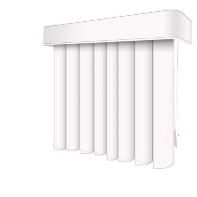 Persiana Vertical Branca PVC Coleção Basic Cor White