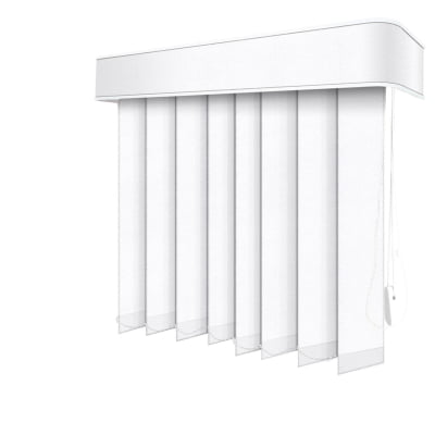 Persiana Vertical Branca Tecido Blackout Coleção Nuance Cor Branco