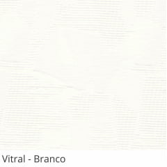 Persiana Vertical Branca Tecido Translúcido Coleção Vitral Cor Branco