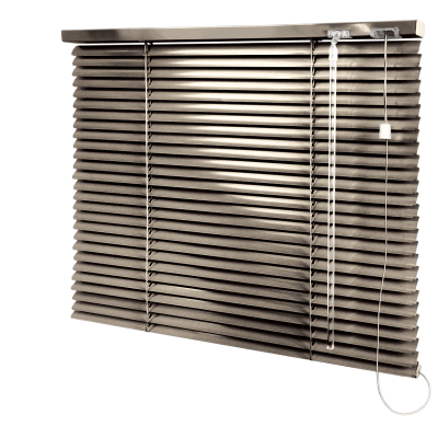 Persiana Horizontal Alumínio Ouro Envelhecido Coleção 25mm Cor 131