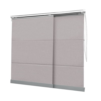Cortina Painel Cinza Tecido Blackout Coleção Ducatti Cor Sky