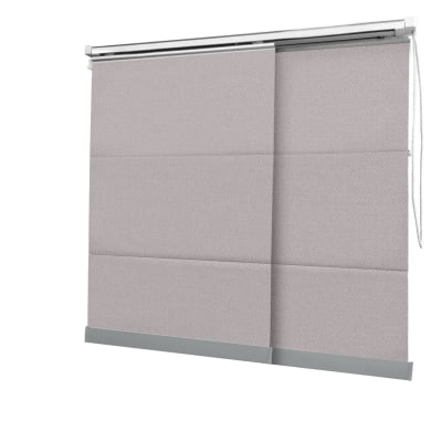 Cortina Painel Cinza Tecido Blackout Coleção Ducatti Cor Sky