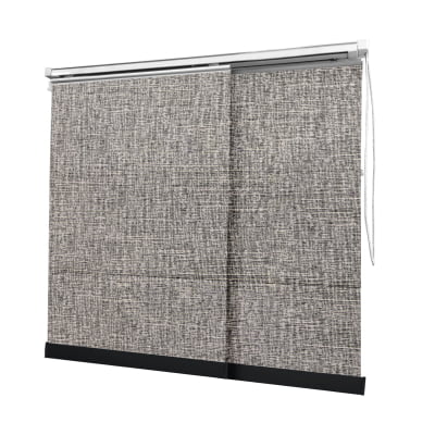 Cortina Painel Cinza Tecido Blackout Coleção Stucco Cor Stone