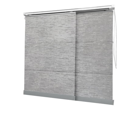 Cortina Painel Cinza Tecido Blackout Coleção Tohu Cor Silver
