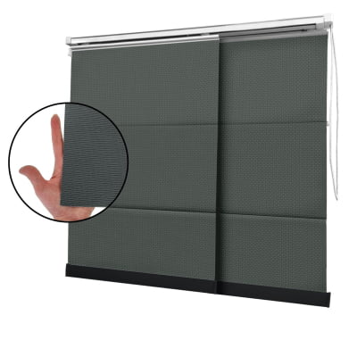 Cortina Painel Cinza Tecido Tela Solar Coleção Screen 1% Cor Grafite