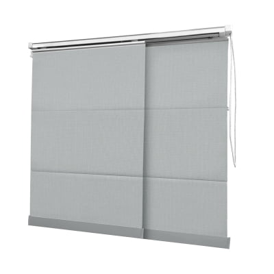 Cortina Painel Cinza Tecido Translúcido Coleção Denver Cor Grey
