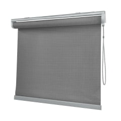 Cortina Rolô Cinza Tecido Blackout Coleção Denver Cor Dark Grey