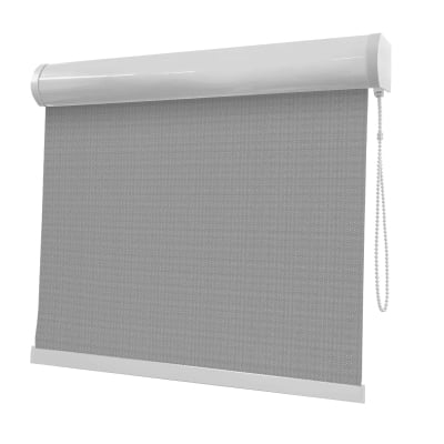 Cortina Rolô Cinza Tecido Blackout Coleção Denver Cor Dark Grey
