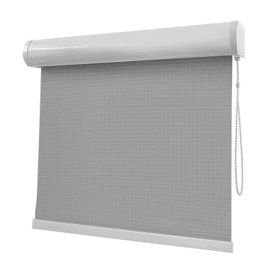 Cortina Rolô Cinza Tecido Blackout Coleção Denver Cor Dark Grey