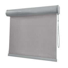 Cortina Rolô Cinza Tecido Blackout Coleção Ducatti Cor Grey