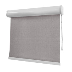 Cortina Rolô Cinza Tecido Blackout Coleção Hannover Cor Sand