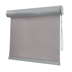 Cortina Rolô Cinza Tecido Blackout Coleção Hannover Cor Sand