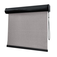 Cortina Rolô Cinza Tecido Blackout Coleção Hannover Cor Sand