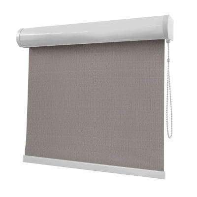 Cortina Rolô Cinza Tecido Blackout Coleção Hannover Cor Sand