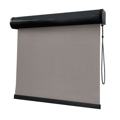 Cortina Rolô Cinza Tecido Blackout Coleção Hannover Cor Sand