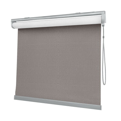 Cortina Rolô Cinza Tecido Blackout Coleção Hannover Cor Sand