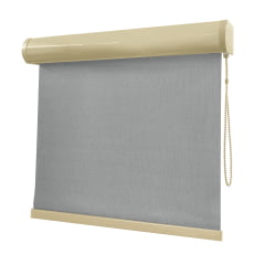 Cortina Rolô Cinza Tecido Blackout Coleção Picasso Cor Grey