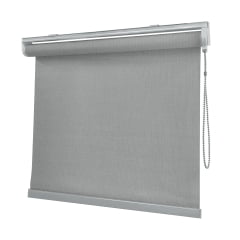 Cortina Rolô Cinza Tecido Blackout Coleção Picasso Cor Grey