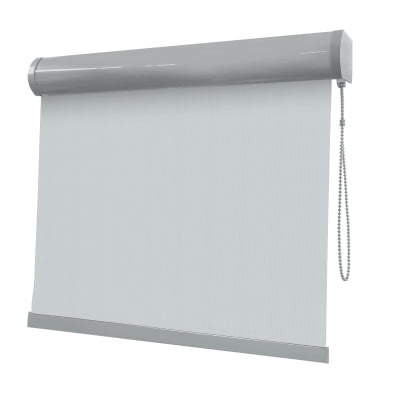 Cortina Rolô Cinza Tecido Blackout Coleção Pinpoint Cor Cinza Escuro