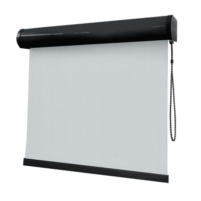Cortina Rolô Cinza Tecido Blackout Coleção Pinpoint Cor Cinza Escuro