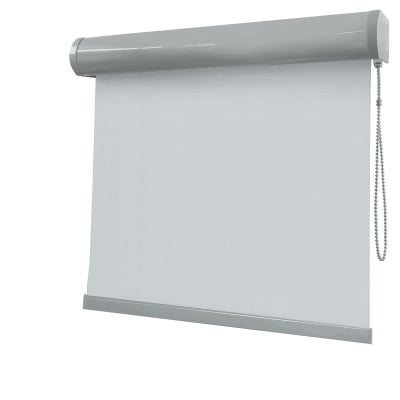 Cortina Rolô Cinza Tecido Blackout Coleção Pinpoint Cor Cinza Escuro