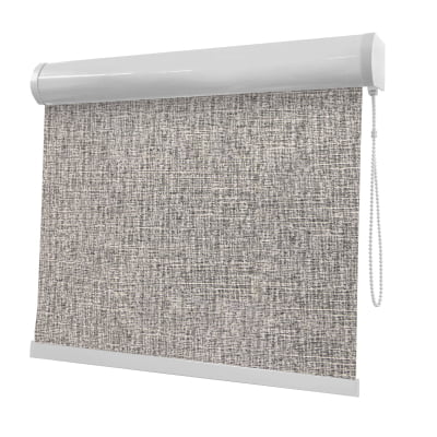 Cortina Rolô Cinza Tecido Blackout Coleção Stucco Cor Stone