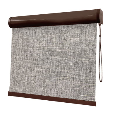 Cortina Rolô Cinza Tecido Blackout Coleção Stucco Cor Stone