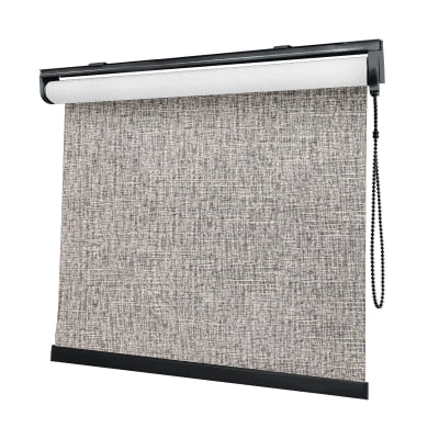 Cortina Rolô Cinza Tecido Blackout Coleção Stucco Cor Stone