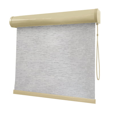 Cortina Rolô Cinza Tecido Blackout Coleção Tohu Cor Silver