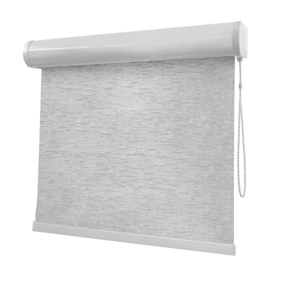 Cortina Rolô Cinza Tecido Blackout Coleção Tohu Cor Silver