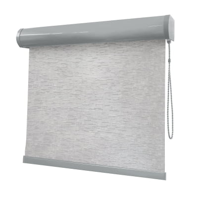Cortina Rolô Cinza Tecido Blackout Coleção Tohu Cor Silver