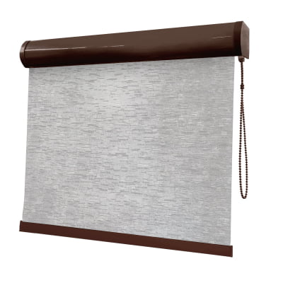 Cortina Rolô Cinza Tecido Blackout Coleção Tohu Cor Silver