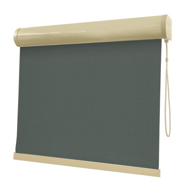 Cortina Rolô Cinza Tecido Tela Solar Coleção Screen 1% Cor Grafite