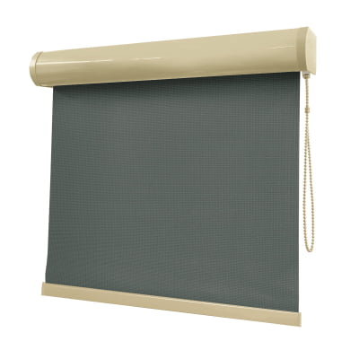 Cortina Rolô Cinza Tecido Tela Solar Coleção Screen 1% Cor Grafite