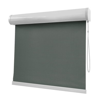 Cortina Rolô Cinza Tecido Tela Solar Coleção Screen 1% Cor Grafite