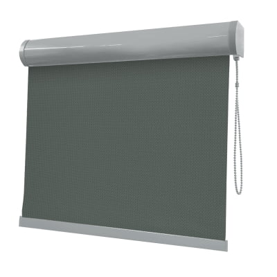 Cortina Rolô Cinza Tecido Tela Solar Coleção Screen 1% Cor Grafite