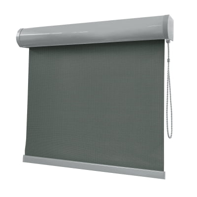 Cortina Rolô Cinza Tecido Tela Solar Coleção Screen 1% Cor Grafite