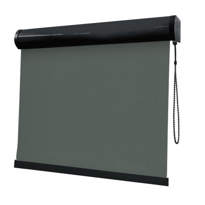 Cortina Rolô Cinza Tecido Tela Solar Coleção Screen 1% Cor Grafite