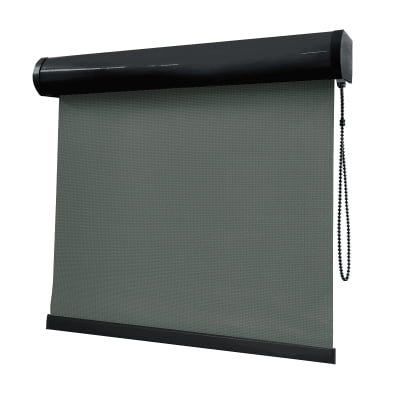 Cortina Rolô Cinza Tecido Tela Solar Coleção Screen 1% Cor Grafite