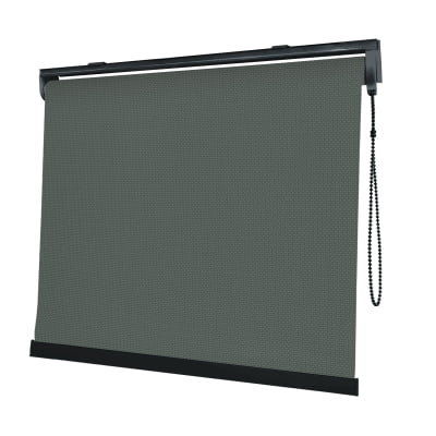 Cortina Rolô Cinza Tecido Tela Solar Coleção Screen 1% Cor Grafite