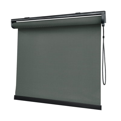 Cortina Rolô Cinza Tecido Tela Solar Coleção Screen 1% Cor Grafite