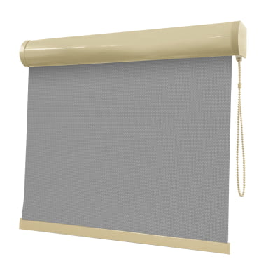 Cortina Rolô Cinza Tecido Tela Solar Coleção Screen 1% Cor Grey