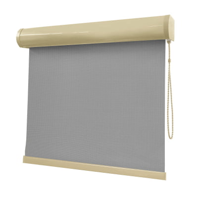 Cortina Rolô Cinza Tecido Tela Solar Coleção Screen 1% Cor Grey