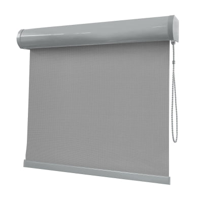 Cortina Rolô Cinza Tecido Tela Solar Coleção Screen 1% Cor Grey