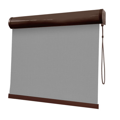 Cortina Rolô Cinza Tecido Tela Solar Coleção Screen 1% Cor Grey