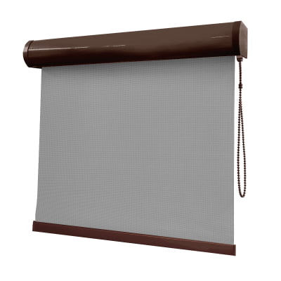 Cortina Rolô Cinza Tecido Tela Solar Coleção Screen 1% Cor Grey