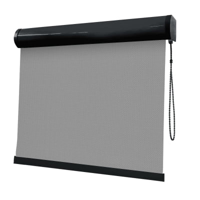 Cortina Rolô Cinza Tecido Tela Solar Coleção Screen 1% Cor Grey