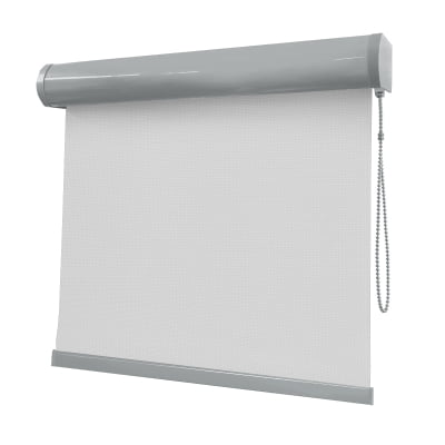 Cortina Rolô Cinza Tecido Tela Solar Coleção Screen 1% Cor Grey