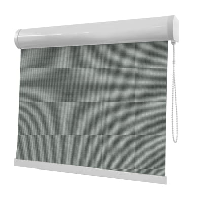 Cortina Rolô Cinza Tecido Tela Solar Coleção Screen 3% Cor Grafite