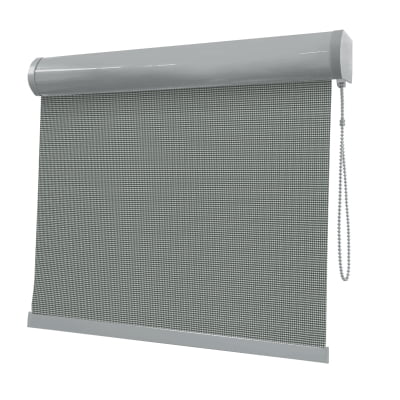 Cortina Rolô Cinza Tecido Tela Solar Coleção Screen 3% Cor Grafite